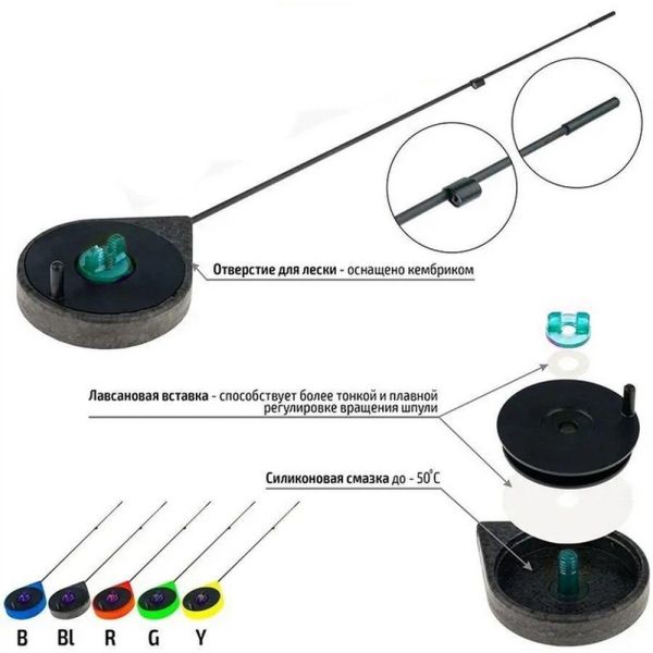 Вудка зимова Akara SPORT Gl - Red (Червоний)