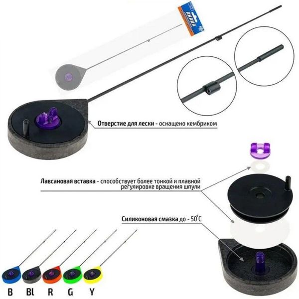 Вудка зимова Akara ULTRA SPORT - Yellow (Жовтий)