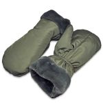 Рукавиці зимові - Штучне хутро - Поліестер - XL - Хакі