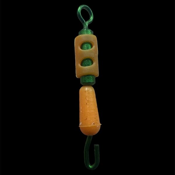 Вертлюг швидкознімний амортизуючий Херабуна - Orange - L (2,4 см) - 10 шт/уп