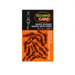 Вертлюг шарнирный с кольцом "Quick change swivel with ring" - Быстросъемный - Технокарп - 10 шт/уп