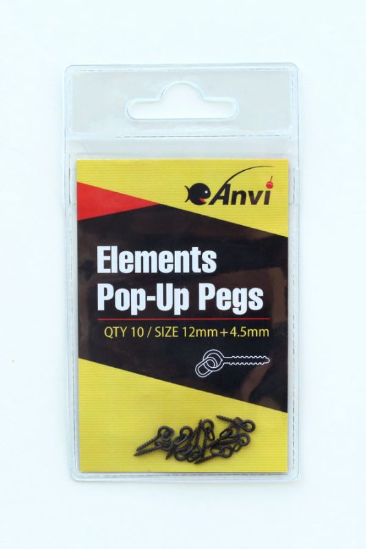 Винтовое крепление Anvi для Pop-Up Elements Pop-Up Pegs - Ø4,5 мм - Длина 12 мм - 10 шт/уп