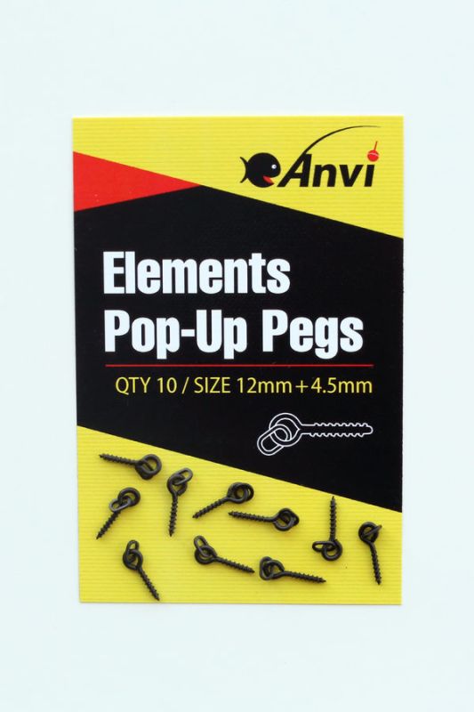 Винтовое крепление Anvi для Pop-Up Elements Pop-Up Pegs - Ø4,5 мм - Длина 12 мм - 10 шт/уп