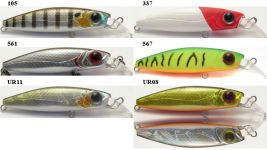 Воблер Usami Tesuta slow 55SS-SR - Suspend - 55 мм - 5,1 г - 0,5-1,0 м