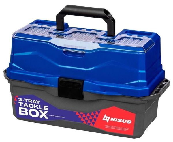 Ящик для снастей - Nisus Tackle Box - 3 полки - Синий