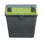 Ящик для зимової риболовлі - 18 л - 35x39x18 см - Чорно-оливковий - Україна