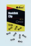 Застібка з кільцем Anvi Hooklink Clip - Матовий чорний - 10 шт/уп