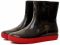 Жіночі гумові ботильйони Nordman Alida - Чорні з червоною підошвою
