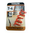 Трійник Fishing ROI Treble Hook T-4 UV Orange BC - Корея - 5 шт/уп